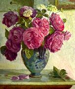 anders trulson blommor oil painting
